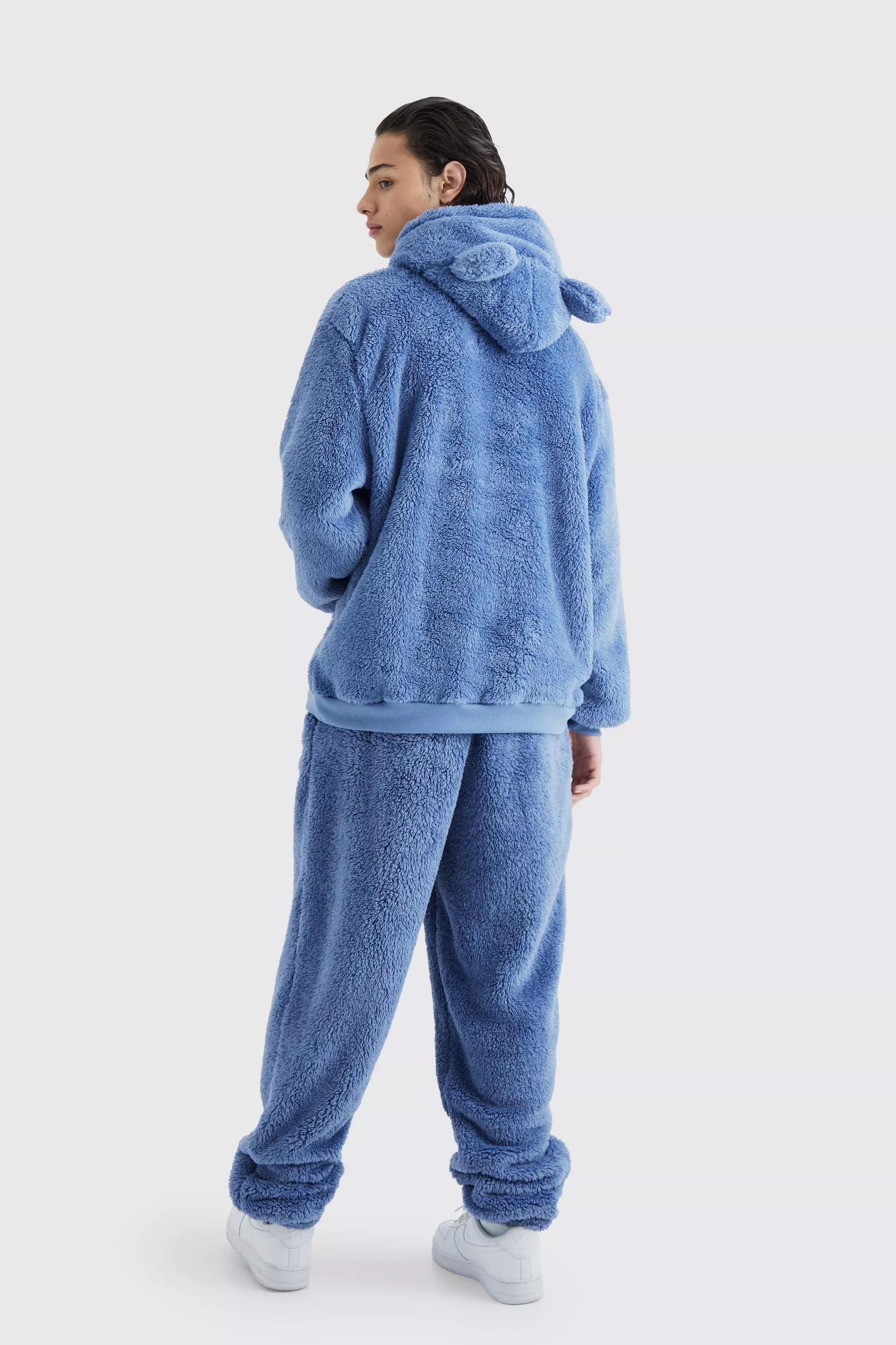 Boohooman fluffy top hoodie